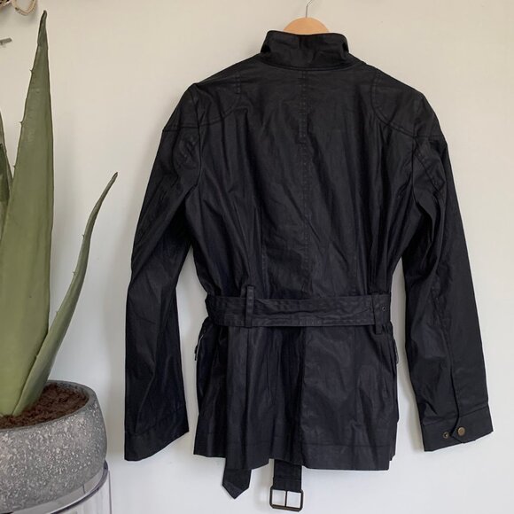 Banana Republic Waxed Stretch Cotton Field Jacket Navy Large - Picture 7 of 11